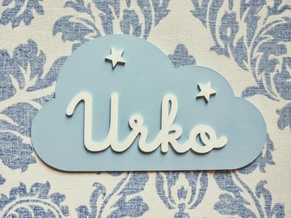 Placa en forma de nube